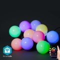 Șir decorativ LED RGB pentru exterior 10xLED 12m IP65 Wi-Fi Tuya