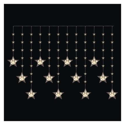 Șir LED pentru exterior 120xLED 3xAA 1,7 m IP44 alb cald