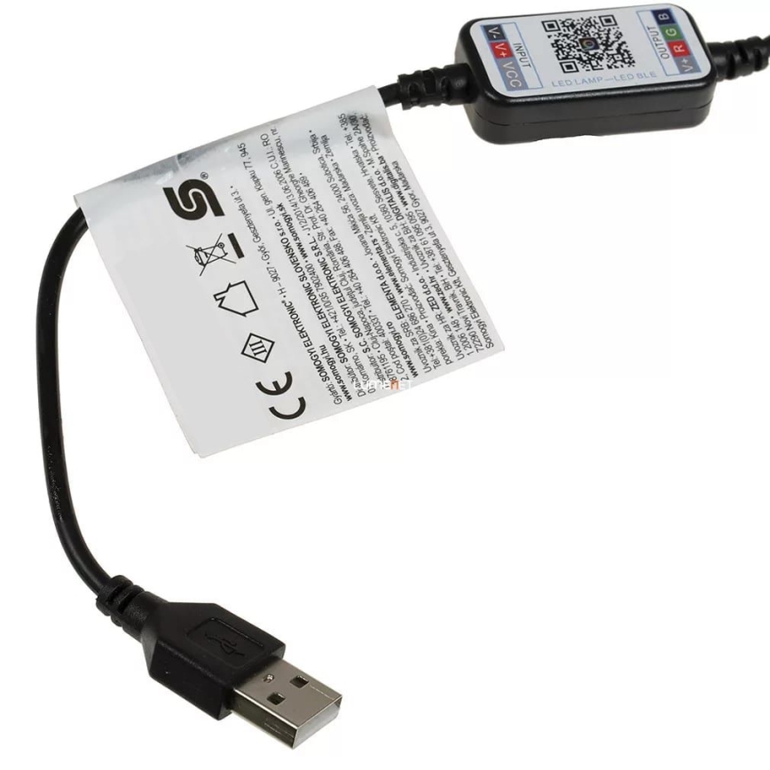 Șir luminos LED RGB pentru Crăciun, reglabil, 200 LED-uri/29 funcții, 20,4 m