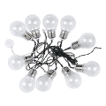 Șir LED solar 10xLED/1W/1,2V 1xAA 2 m IP44 3000K 300 mAh