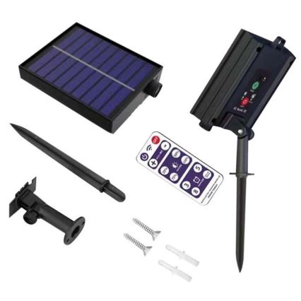 Șir LED solar 10xLED/0,5/4,5V 12 m 3000K IP44 1200 mAh + telecomandă