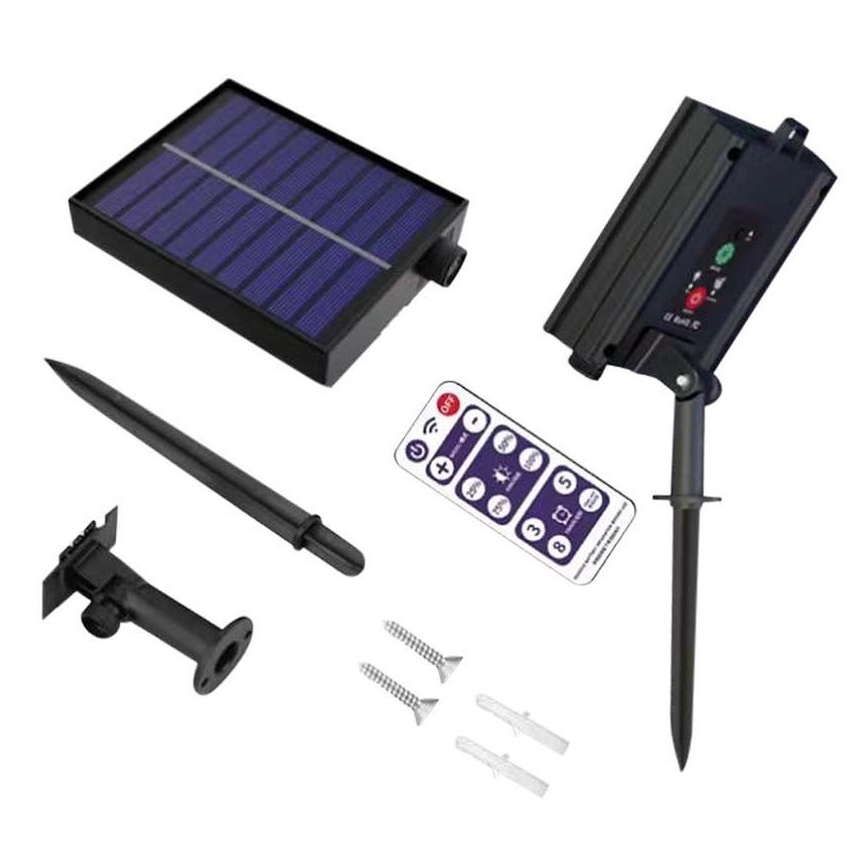 Șir LED solar 10xLED/0,5/4,5V 12 m 3000K IP44 1200 mAh + telecomandă