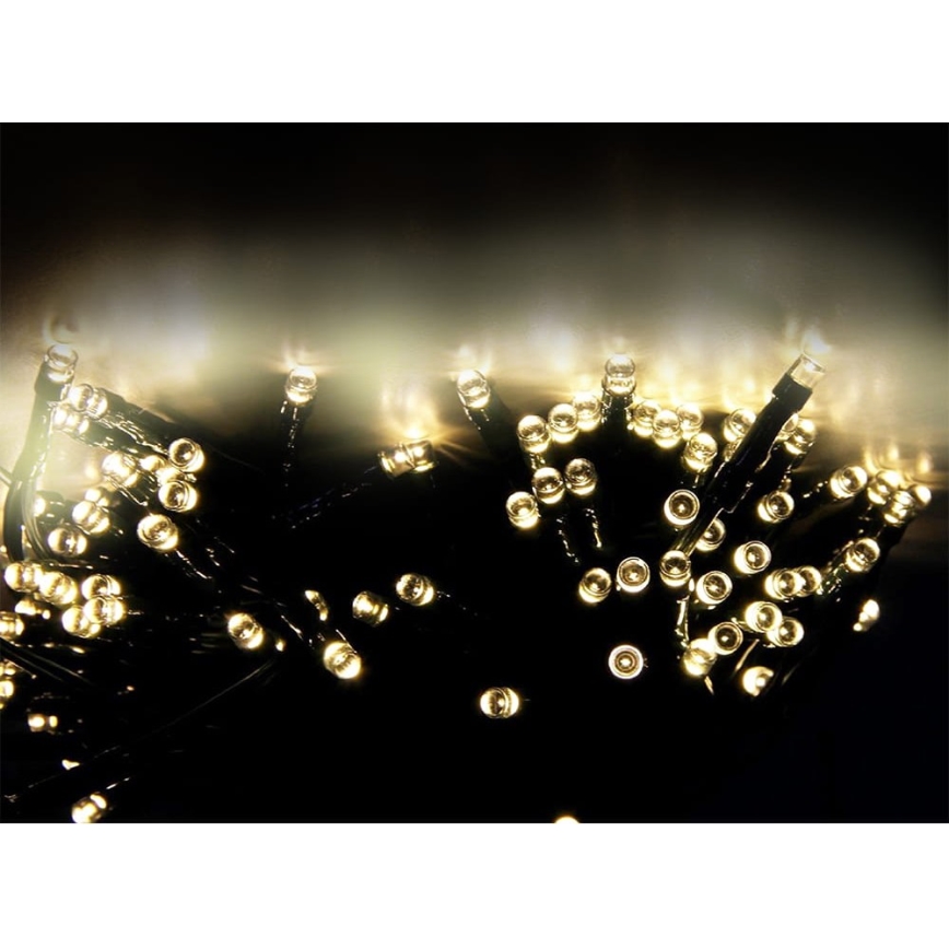 Șir luminos solar cu LED SHINE 200xLED/1,2V 600 mAh 21,9 m IP44