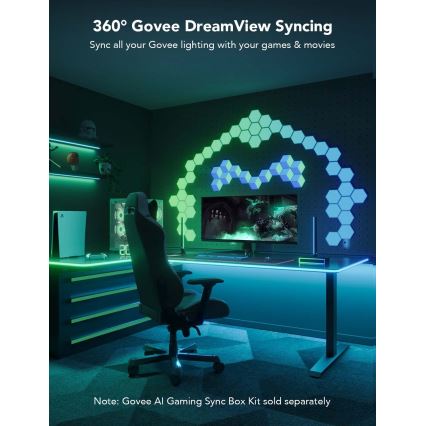 Sistem de retroiluminare de masă Govee Neon LED 3m RGBIC Wi-Fi