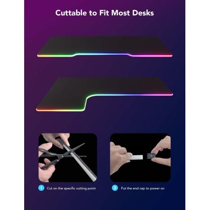 Sistem de retroiluminare de masă Govee Neon LED 3m RGBIC Wi-Fi