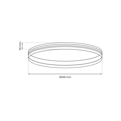 Sistem de șină MAGNETIC TRACK d. 60 cm negru