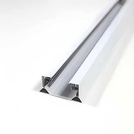 Sistem de șină monofazat, 1 m, alb