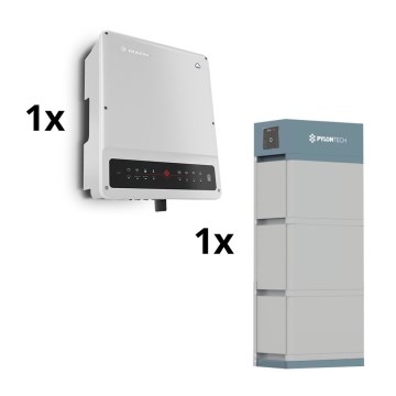 Sistem solar GOODWE - 10kW Invertor hibrid GOODWE trifazat + baterie PYLONTECH H2 de 10,65 kWh