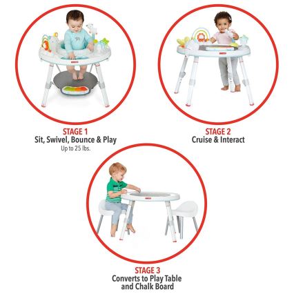 Skip Hop - Centru de joacă 3 în 1 pentru copii LINING CLOUD, 3 x AAA