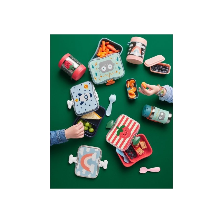 Skip Hop - Termos pentru mâncare cu linguriță/furculiță SPARK STYLE 325 ml curcubeu