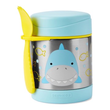 Skip Hop - Termosă pentru mâncare ZOO 325 ml cu linguriță și furculiță, rechin