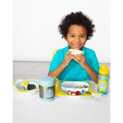 Skip Hop - Termosă pentru mâncare ZOO 325 ml cu linguriță și furculiță, rechin