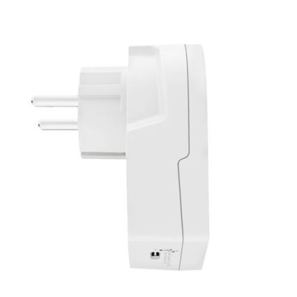 Adaptor de călătorie Europe USB C20PD pentru vizitatori în Cehia, USB-C 20W tip E/F