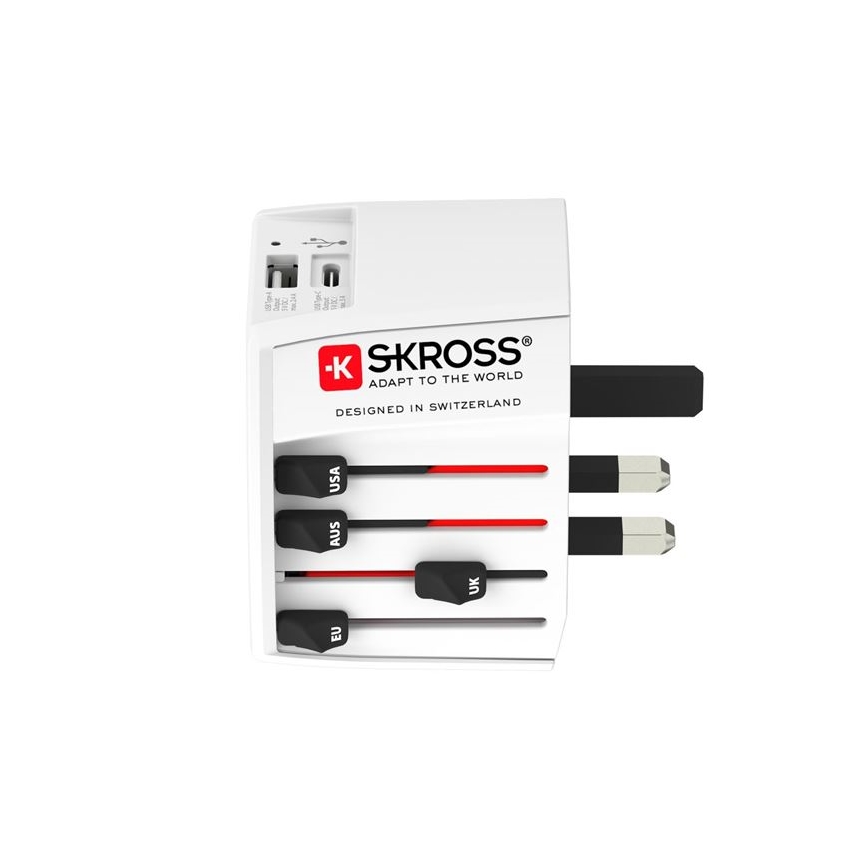 Adaptor de călătorie tip M pentru Africa de Sud, alte țări din Africa și Orientul Mijlociu