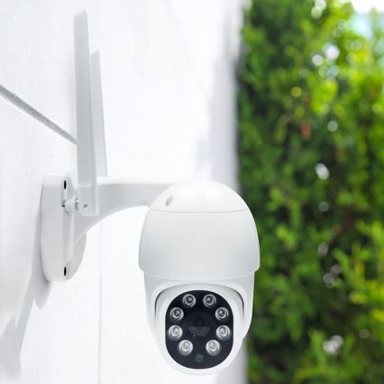 Cameră inteligentă de exterior cu senzor 3 MP (2K), IP65, Wi‑Fi, compatibilă cu Tuya