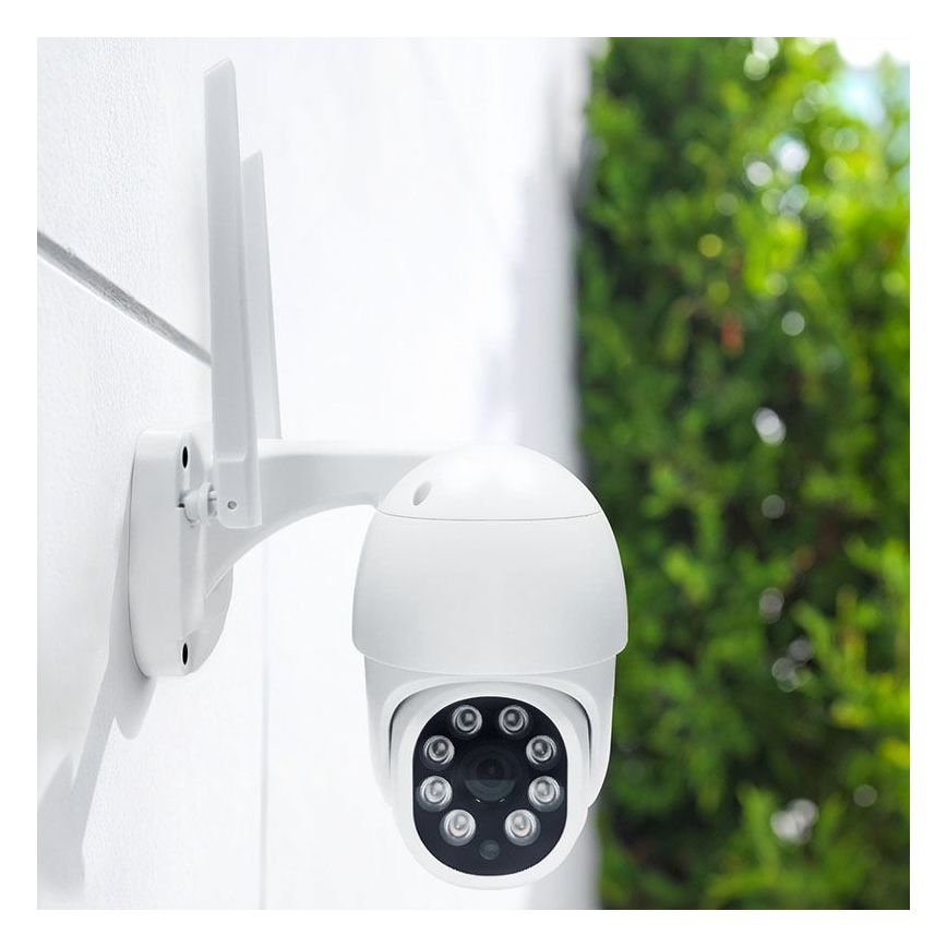 Cameră inteligentă de exterior cu senzor 3 MP (2K), IP65, Wi‑Fi, compatibilă cu Tuya