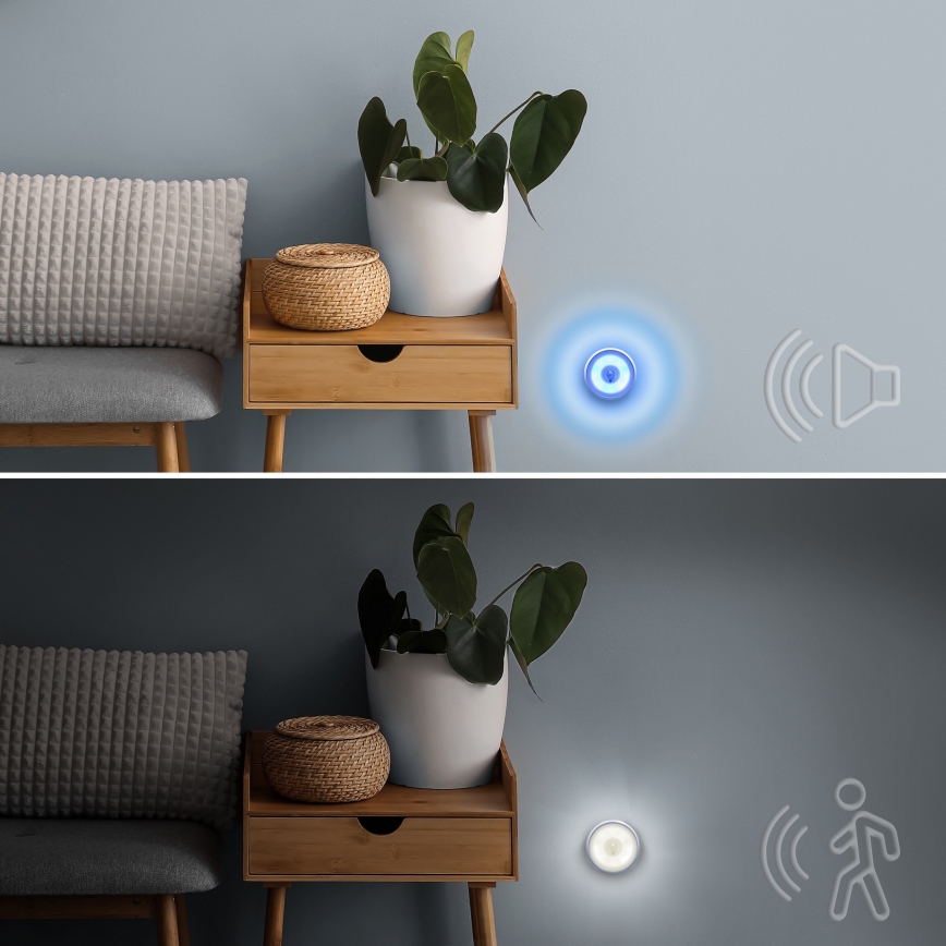 Sonerie wireless cu iluminare LED și senzor de mișcare, pentru priză 230V IP55