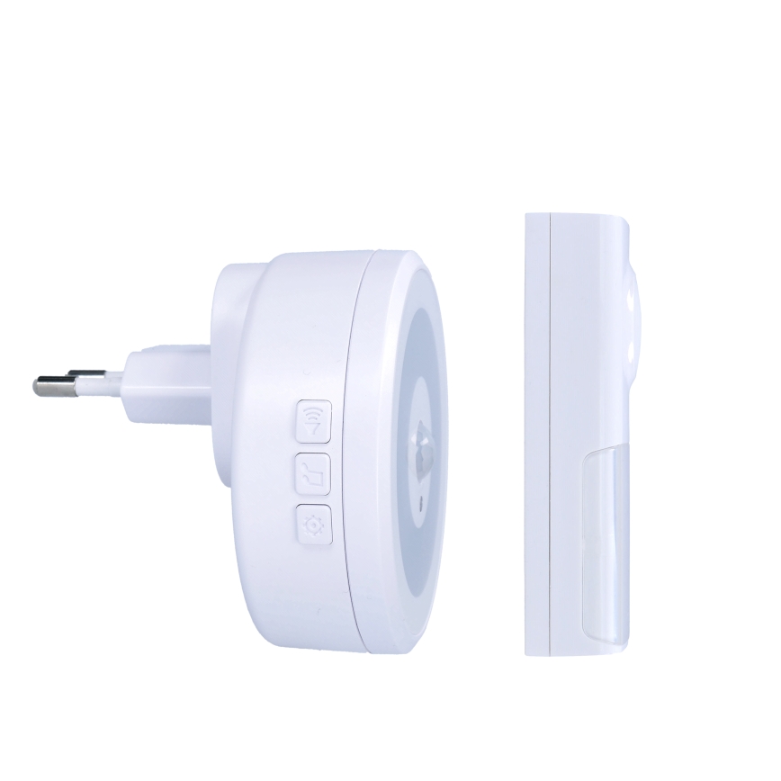 Sonerie wireless cu iluminare LED și senzor de mișcare, pentru priză 230V IP55