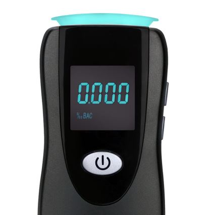Tester profesional de alcool fără contact cu senzor cu celulă de combustibil, 0,0 - 5,0‰ BAC, sensibilitate 0,08‰, alimentat cu 3xAA