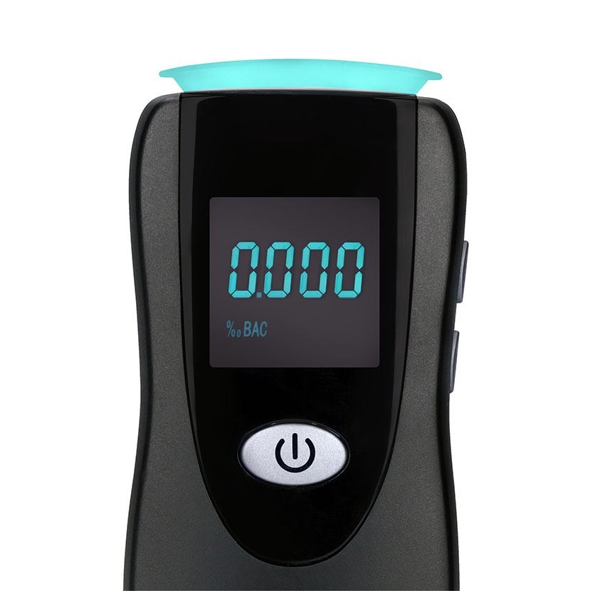 Tester profesional de alcool fără contact cu senzor cu celulă de combustibil, 0,0 - 5,0‰ BAC, sensibilitate 0,08‰, alimentat cu 3xAA