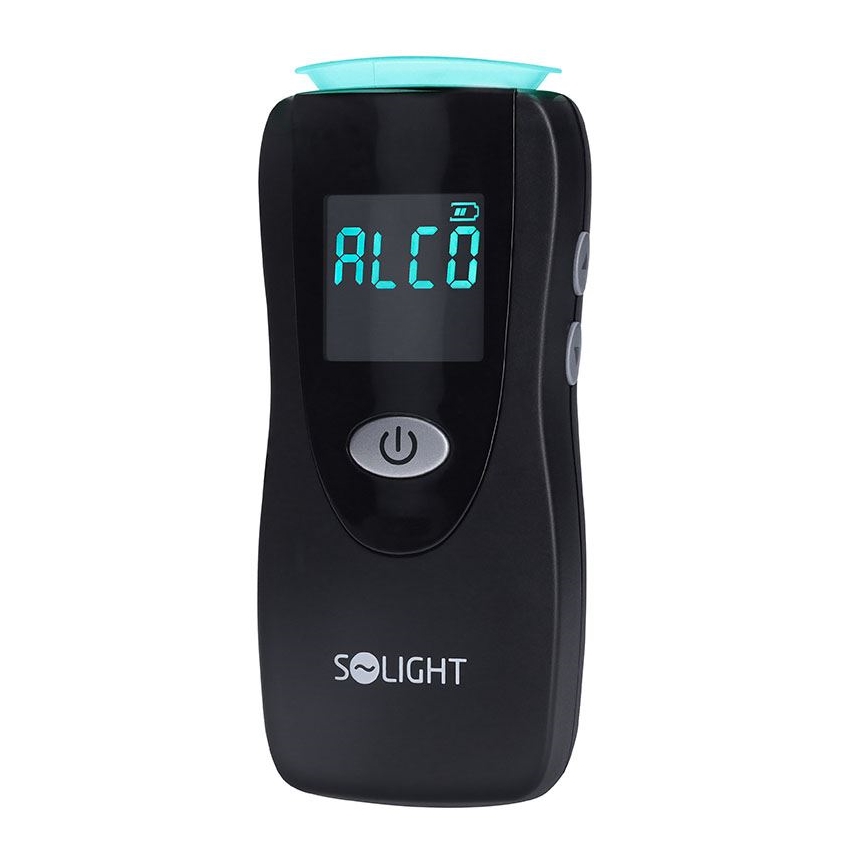Tester profesional de alcool fără contact cu senzor cu celulă de combustibil, 0,0 - 5,0‰ BAC, sensibilitate 0,08‰, alimentat cu 3xAA