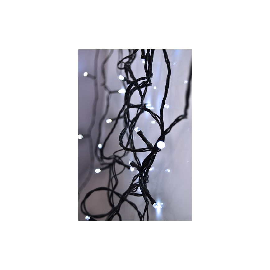 Ghirlandă LED de exterior 200xLED/8 funcții 15 m IP44 alb rece