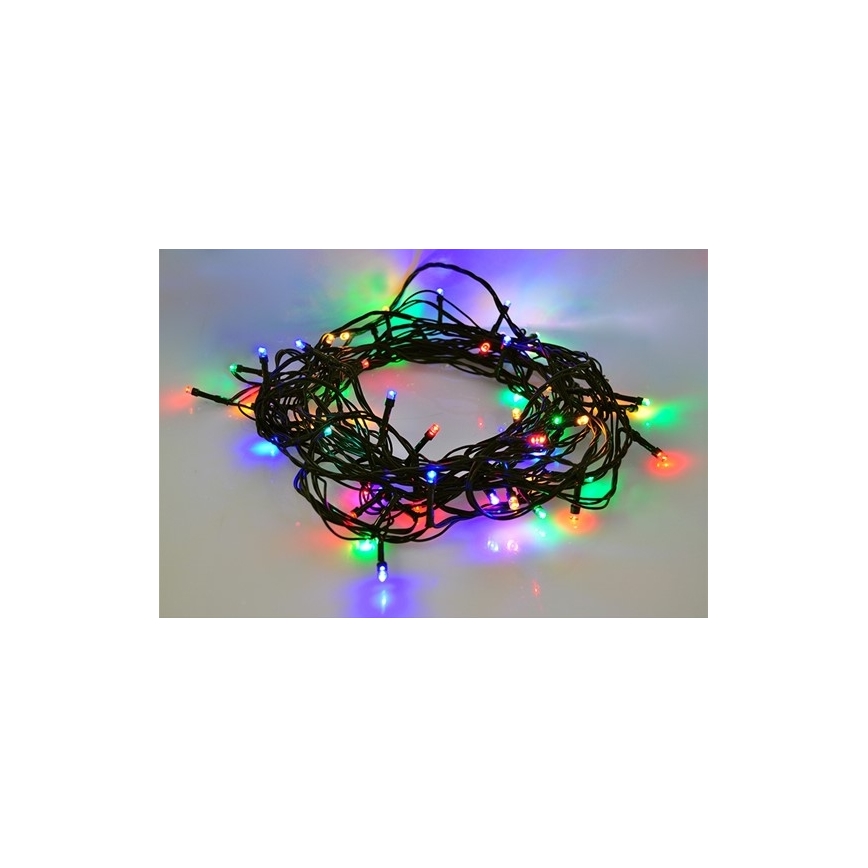 Instalație luminoasă LED pentru exterior 13 m, 100 LED, 8 funcții, IP44, multicolor