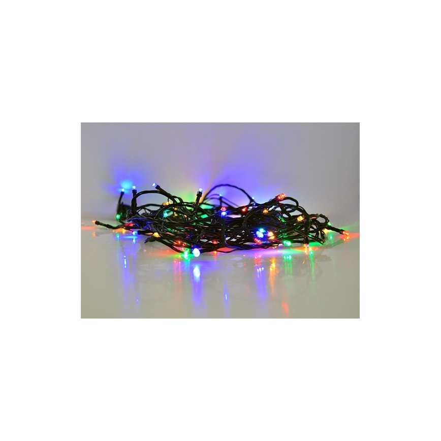 Instalație luminoasă LED pentru exterior 13 m, 100 LED, 8 funcții, IP44, multicolor