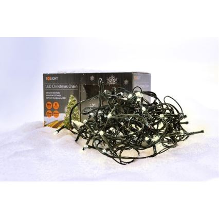 LED Lanț de crăciun exterior 100xLED/230V 10m IP44 alb cald