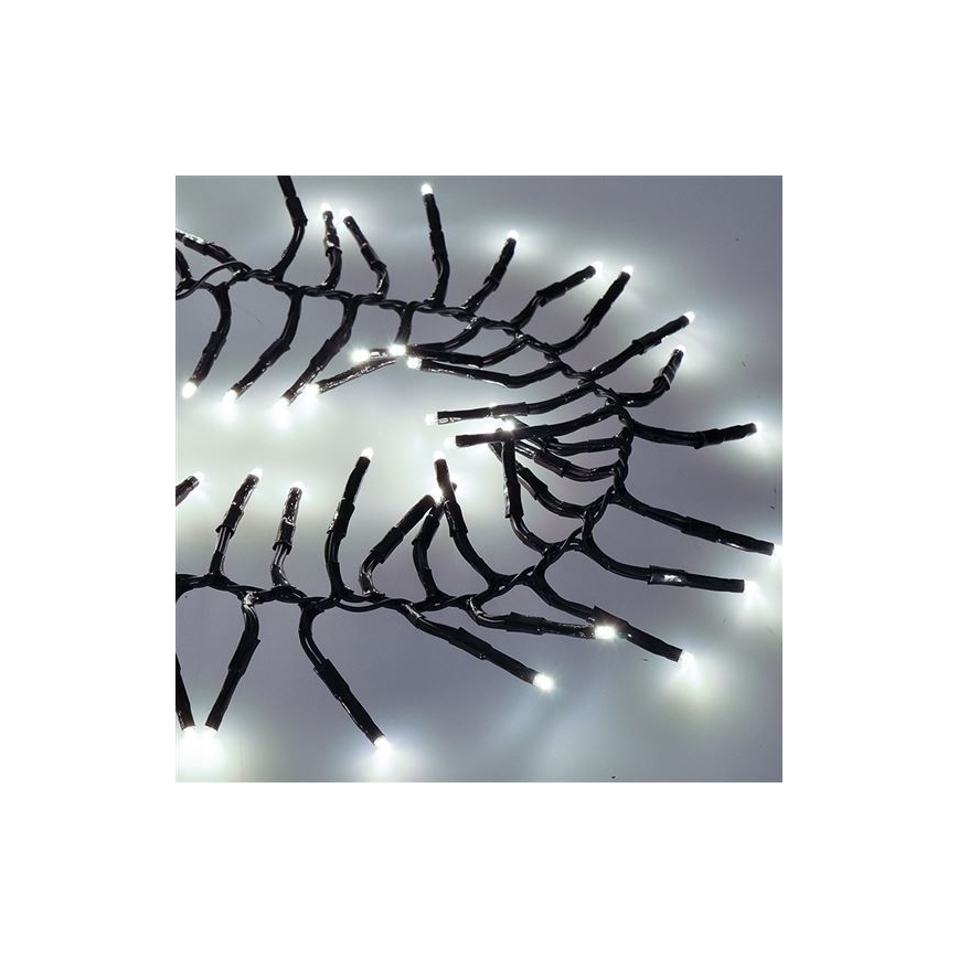 Ghirlandă LED de exterior 576 LED, 8 funcții, 8 m, IP44, alb rece + telecomandă