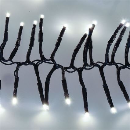 Ghirlandă LED de exterior 576 LED, 8 funcții, 8 m, IP44, alb rece + telecomandă