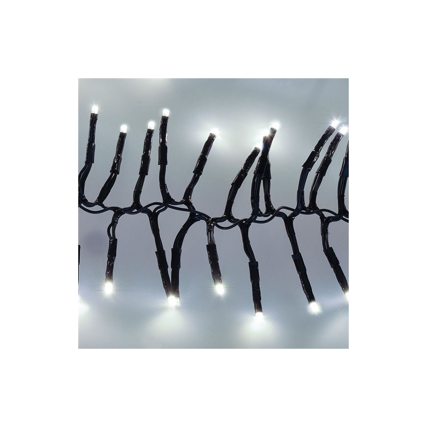 Ghirlandă LED de exterior 576 LED, 8 funcții, 8 m, IP44, alb rece + telecomandă