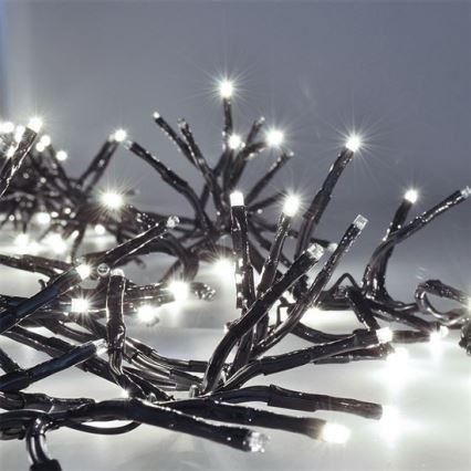 Ghirlandă LED de exterior 576 LED, 8 funcții, 8 m, IP44, alb rece + telecomandă