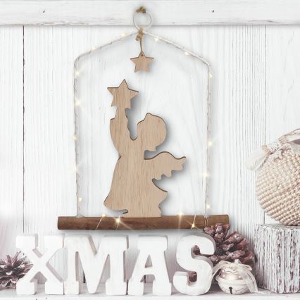 Decorațiune de Crăciun LED înger, LED/2xAA