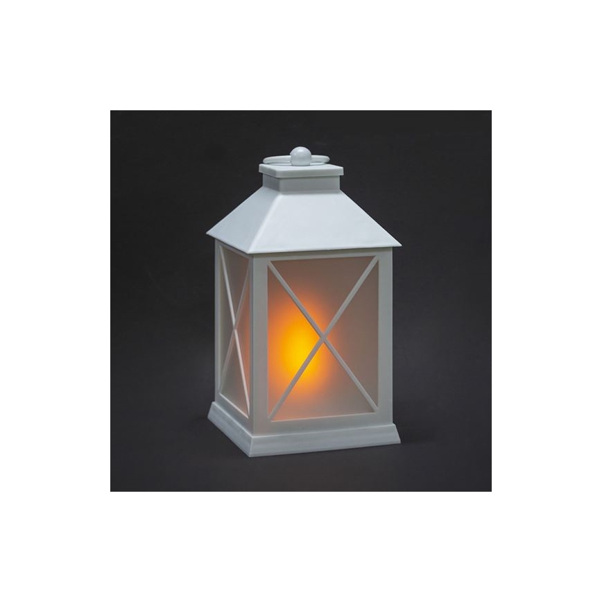 Felinar LED de Crăciun, 2xAA, alb cald