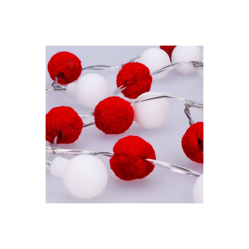 Instalație luminoasă LED de Crăciun, 20xLED, 2xAA, 1,8 m, alb cald