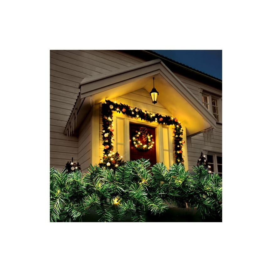 Ghirlandă decorativă LED de exterior pentru Crăciun, 112 LED, 3,6W, 230V, 700 cm, IP44
