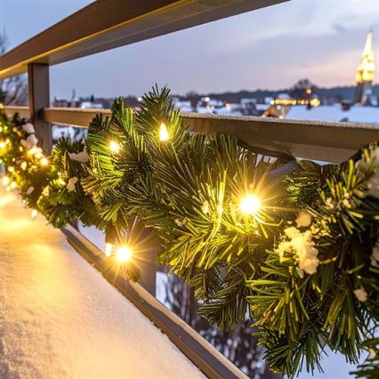 Ghirlandă decorativă LED de exterior pentru Crăciun, 112 LED, 3,6W, 230V, 700 cm, IP44