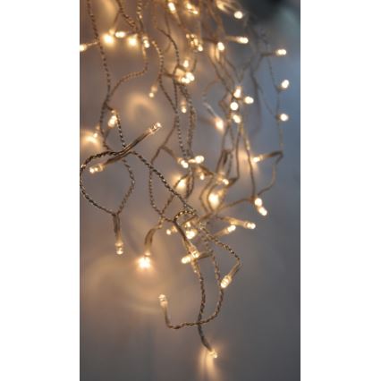 Cortină de lumini LED pentru exterior, 120 LED/230V, 3 m, IP44