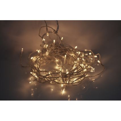 Perdea luminoasă LED de exterior 360 LED / 8 funcții, 15 m, IP44, alb cald