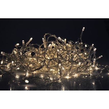 Perdea luminoasă LED de exterior 360 LED / 8 funcții, 15 m, IP44, alb cald