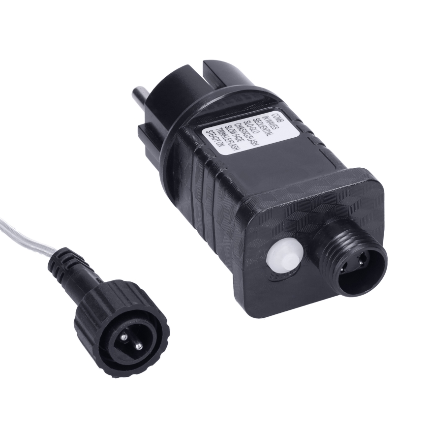 Perdea luminoasă LED de exterior 360 LED / 8 funcții, 15 m, IP44, alb cald