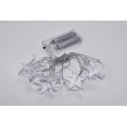 Ghirlandă LED 10xLED/2xAA 2,5 m albastră