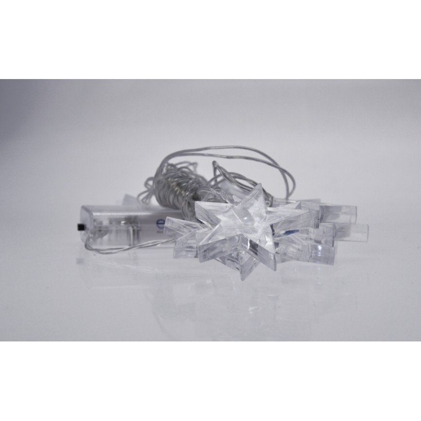 Ghirlandă LED 10xLED/2xAA 2,5 m albastră