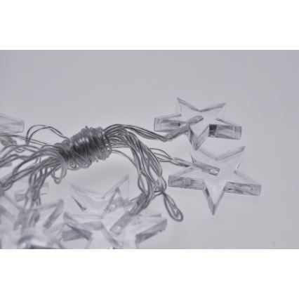 Ghirlandă de Crăciun LED 10xLED/2xAA 2,5m albastră