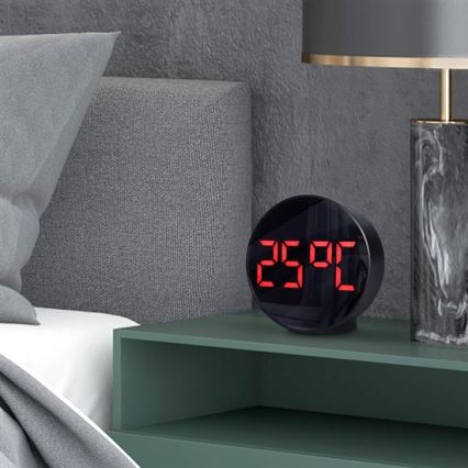 Ceas digital cu alarmă 5V/3xAAA
