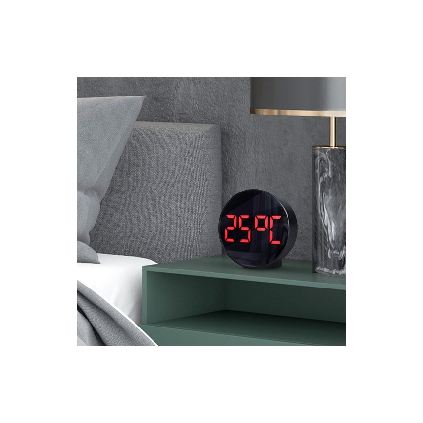 Ceas digital cu alarmă 5V/3xAAA