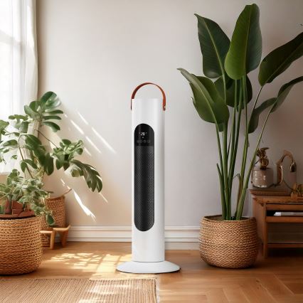 Ventilator coloană cu element de încălzire 2000W/230V + telecomandă