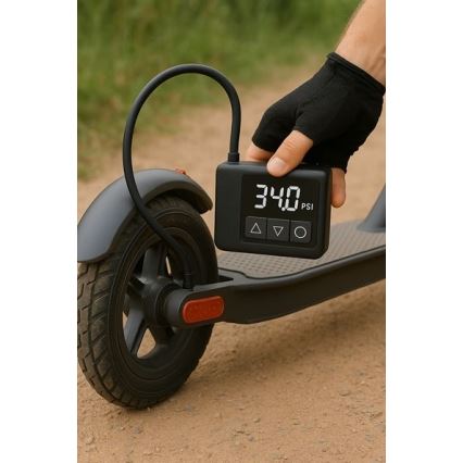 Compresor digital portabil 500 mAh 5V, negru