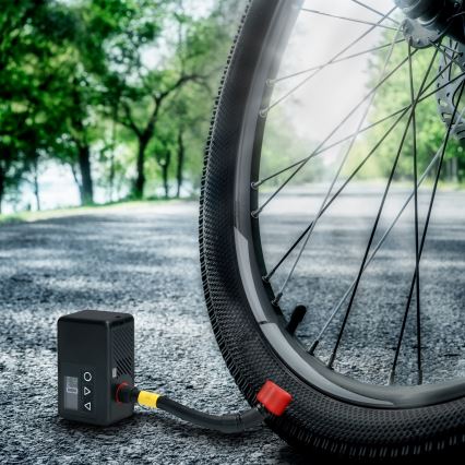 Compresor digital portabil 500 mAh 5V, negru